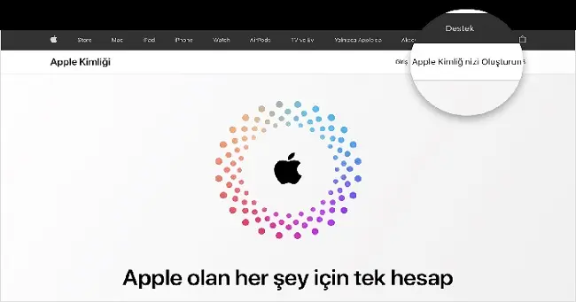 Apple Kimliği oluştur